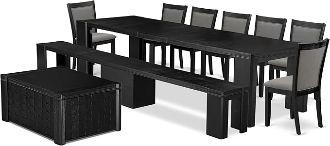 X07MZ-BC6-50 - 10-Pc Dining Table Set a Kitchen Table - Image 2