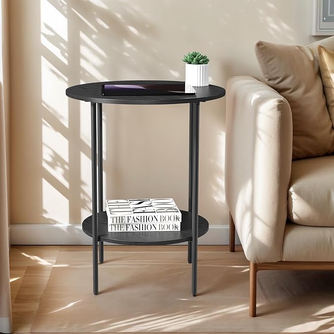 Side Table, Round End Table - Image 2