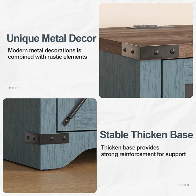 Farmhouse End Table Set of 2 - Image 5