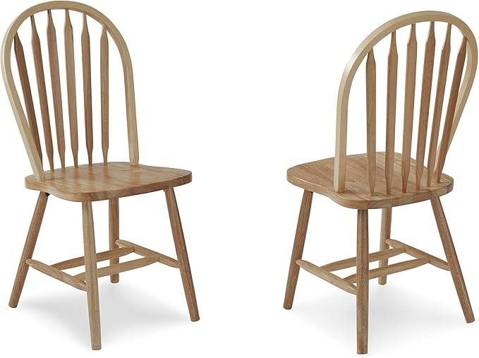 International Concepts Solid Wood Windsor ArrowBack Dining Chair - Image 8