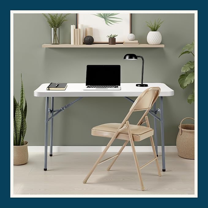 OEF Furnishings OEF950 Series Vinyl Padded Steel Folding Chairs - Image 11