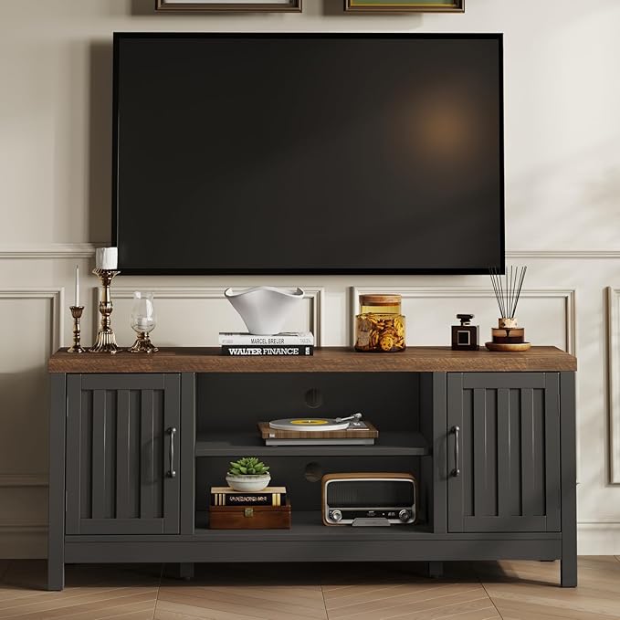 ChooChoo Farmhouse TV Stand for Televisions up to 55 inches, Entertainment - Image 3