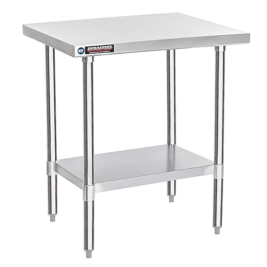 DuraSteel 30x24 Small Stainless Kitchen Island by DuraSteel