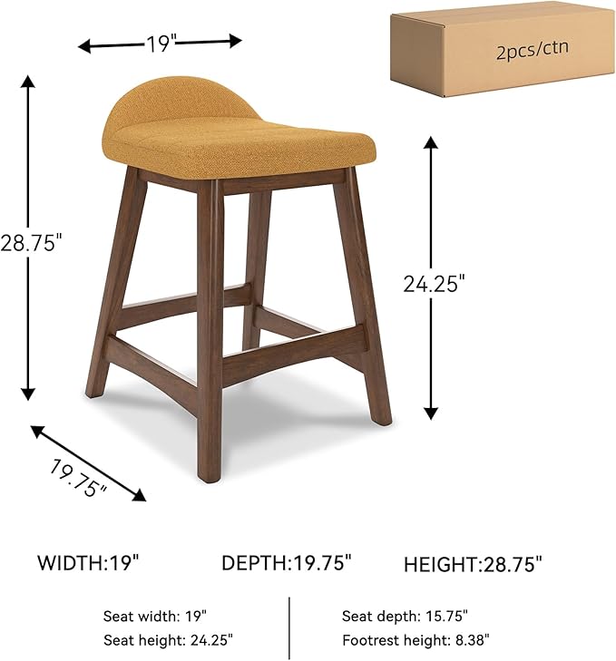 Signature Design by Ashley Lyncott Contemporary 28.5" Counter Height - Image 3