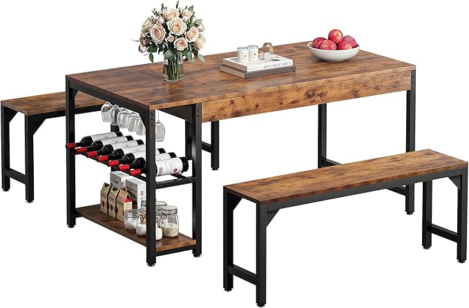DWVO 3-Pieces Dining Room Table Set - Image 7