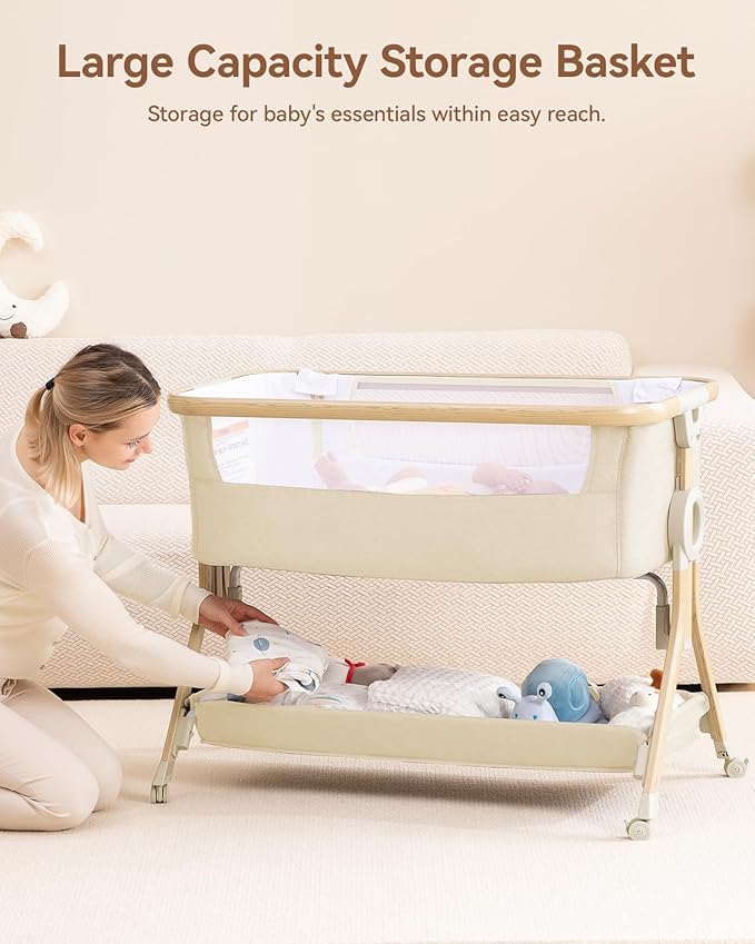 Larex Baby Bassinet, Baby Bassinet Bedside Sleeper - Image 3