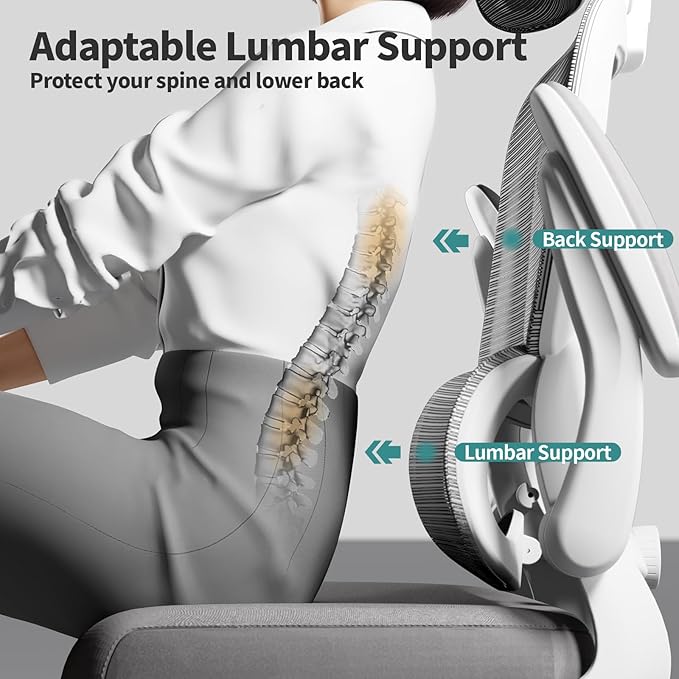 Office Chair Ergonomic Desk Chair, 330 LBS Home Mesh Office Desk Chairs - Image 5