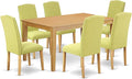 East West Furniture CAEN7-OAK-07 7 Piece Dining Table Set Consist of a by EastWestFurniture