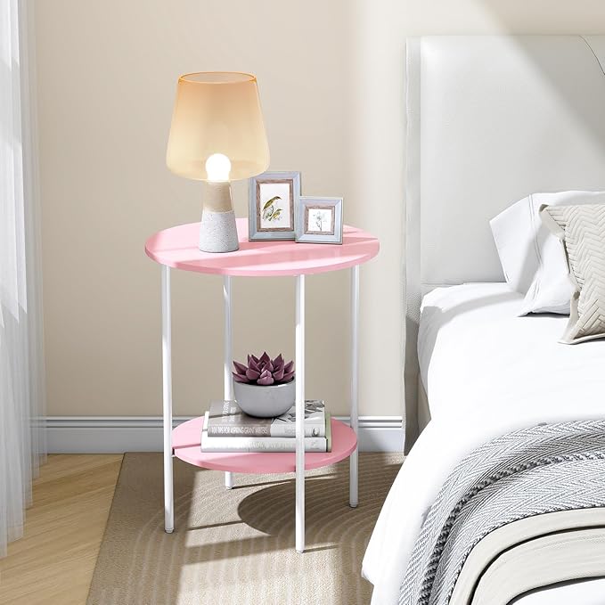 Side Table, Round End Table - Image 4
