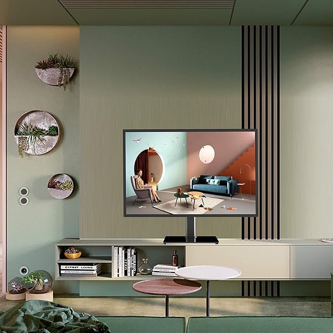 Suptek Universal Table Top TV Stand, Pedestal TV Stand - Image 9