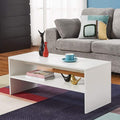 Panana 2-Tier Coffee Table Simple Couch Sofa Side End Table Tea Accent Table by Panana