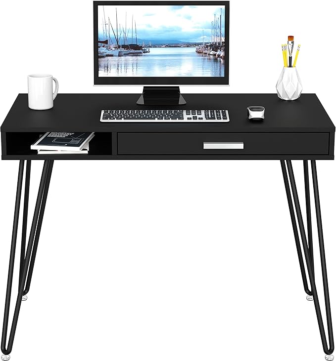 SHW Home Office Computer Hairpin Leg Desk - Image 4
