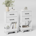 Tall Nightstand Set of 2 Side Table by ZYKZYKHOME