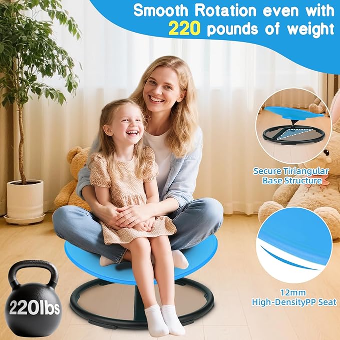 Spinning Chair for Autistic Kids, Sensory Chair for Kids Swivel Chair Training - Image 3