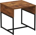 Household Essentials Wrap Square Side End Table Rustic Hickory Wood Grain and by HouseholdEssentials