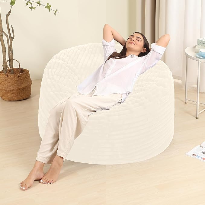 Memory Foam Bean Bag Chair for Adults/Teens, Bean Bag Sofa - Image 7