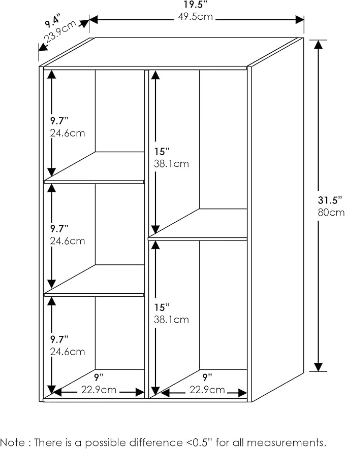 Furinno 5-Cube Reversible Open Shelf - Image 3
