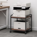 Under Desk Printer Stand, 20 Inches Deep Large Printer Table by Fannova