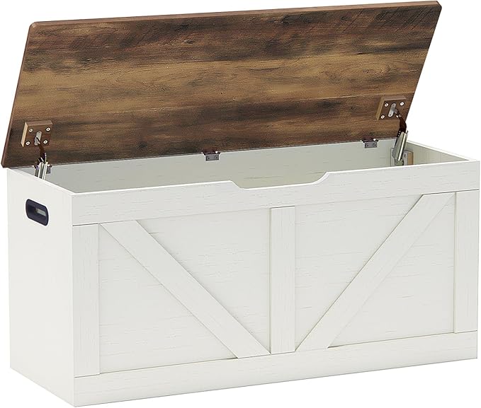 39.4" Storage Chest, Wooden Storage Bench, Large Storage Trunk by Timberer