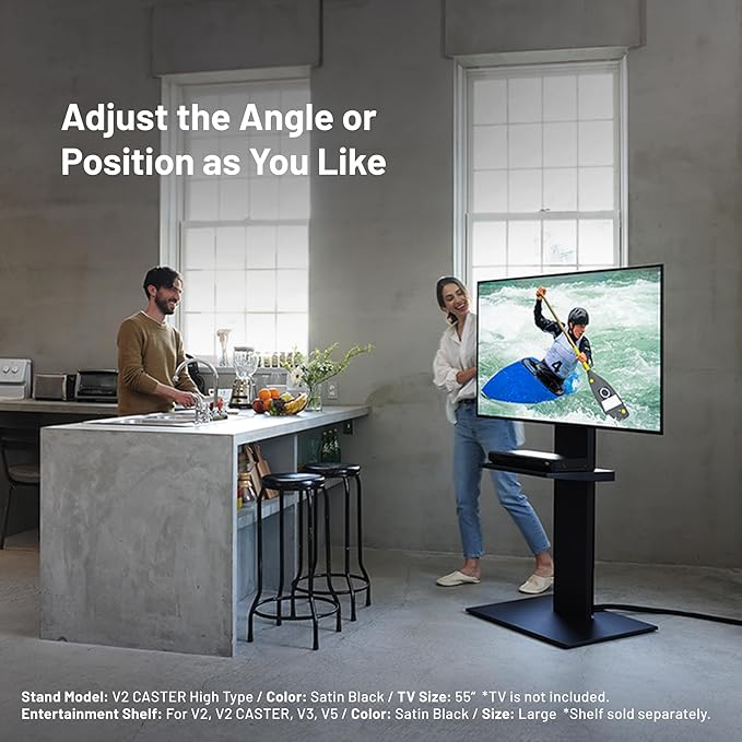 WALL V2 Caster High Type | Minimalist Rolling TV Stand - Image 3