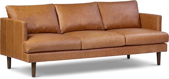 Poly & Bark Girona Leather Couch by POLYBARK