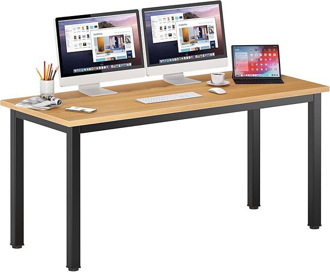 DlandHome 63 inches X-Large Computer Desk, Composite Wood Board, Decent and by DlandHome