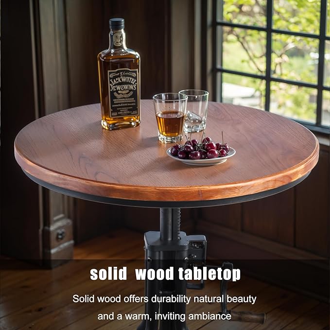 Diwhy Industrial Design Bar Table Height Adjustable - Image 5