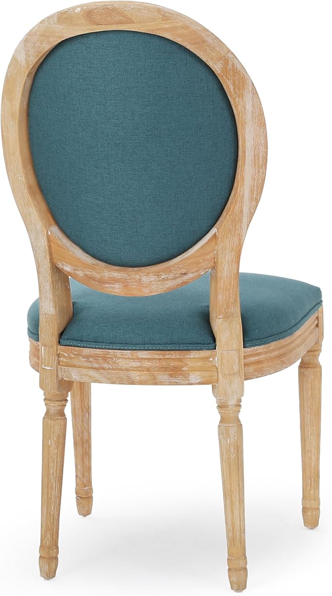 Christopher Knight Home Phinnaeus Fabric Dining Chairs, 2-Pcs Set, Dark Teal - Image 7