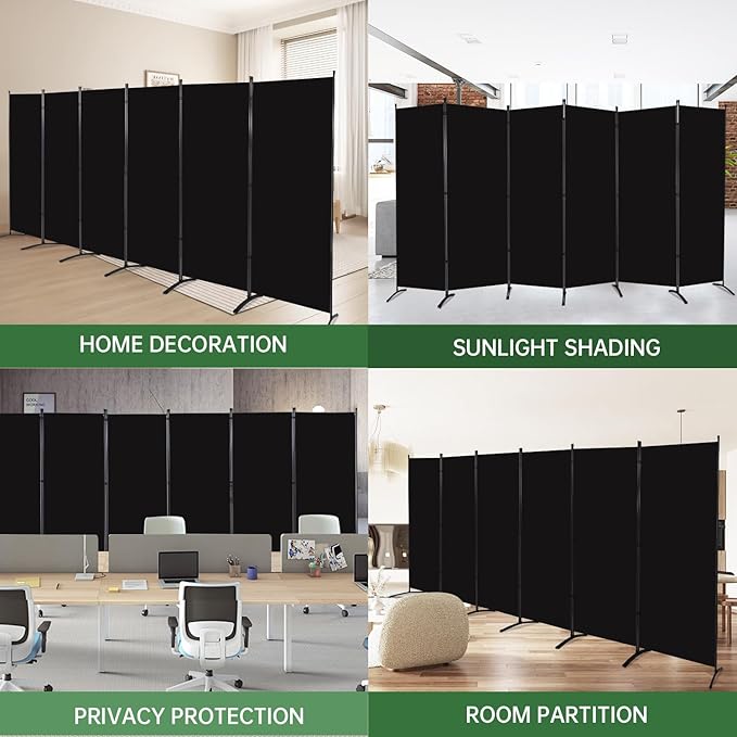 YASRKML Room Divider Folding Privacy Screens, Portable Room Divider Panel 6 - Image 6
