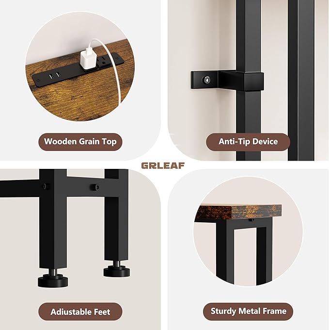 GRLEAF 63" Narrow Console Sofa Table - Image 6