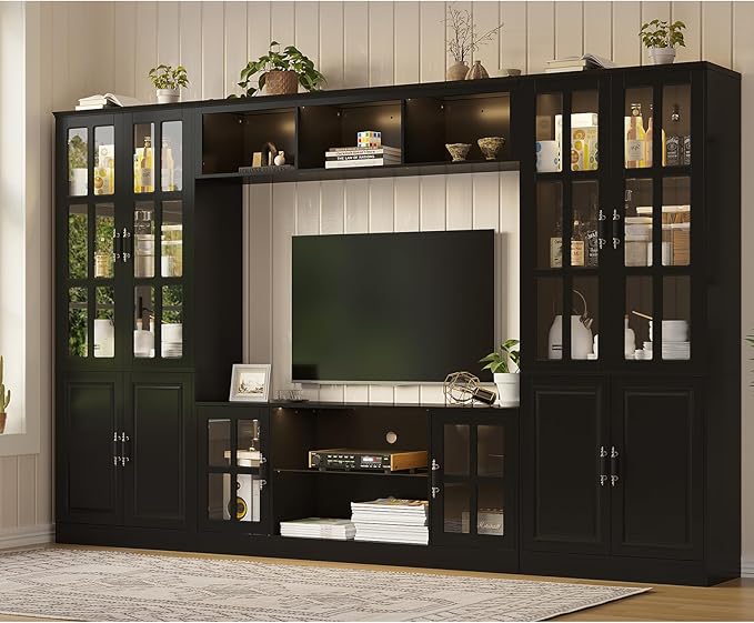 4-Piece Wall Unit TV Stand by MEISSALIVVE