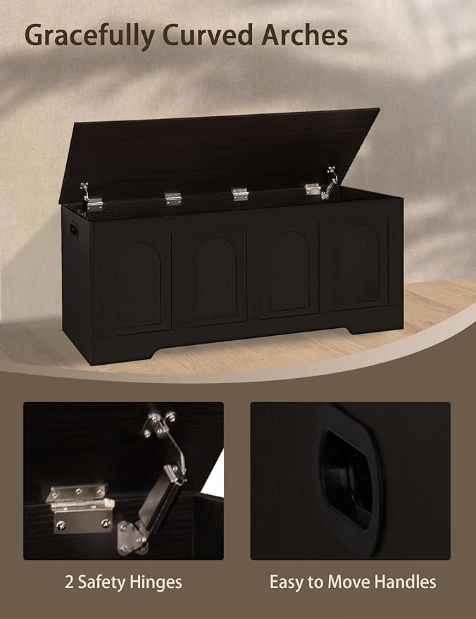 DINZI LVJ Storage Chest, 47.2”Wooden Storage Box - Image 8
