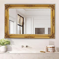 Large Antique Wall Decorative Mirror, 29.5" x 41" Gold Traditional Baroque by AutdotWallMirrors