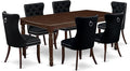 East West Furniture DODA7-MAH-24 7 Piece Dining Room Set Includes a Rectangle by EastWestFurniture