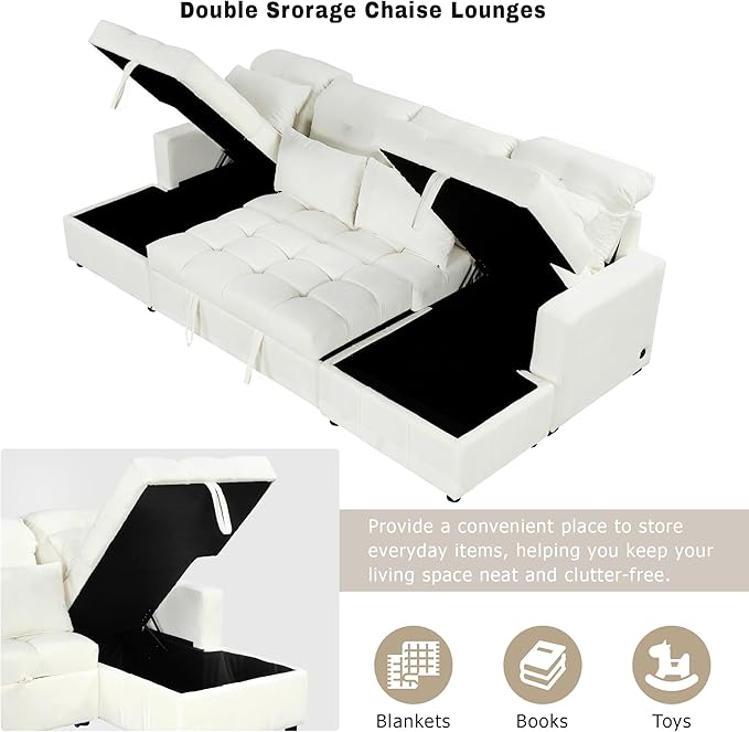 Ball & Cast 110.2" Oversized Versatile Sectional Sleep Sofa - Image 8