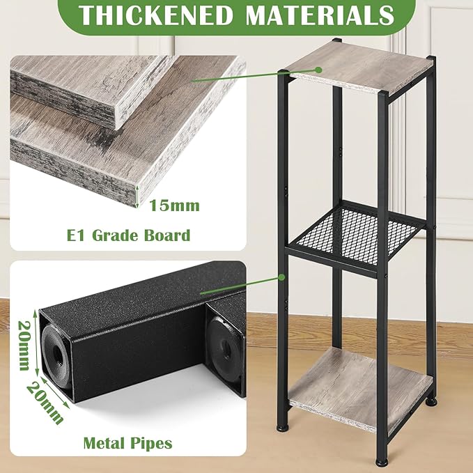 Extra Tall Plant Stand Indoor, 40 Inch Plant Stands, 3 Tier Metal Plant Stand - Image 2