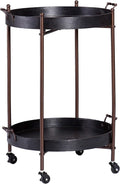SEI Furniture Alfred Two-Tier Round Butler Table by SEIFurniture