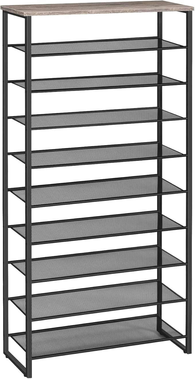 HOOBRO 10-Tier Shoe Rack, 29.5" L Shoe Storage Organizer, Large Capacity Shoe by HOOBRO