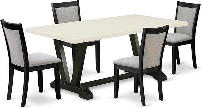 East West Furniture V627MZ606-5 5 Piece Dining Table Set by EastWestFurniture