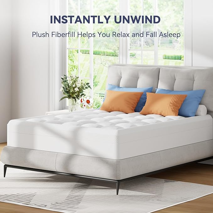 ELEMUSE King Size Dual Layer 3 Inch Memory Foam Mattress Topper - Image 8