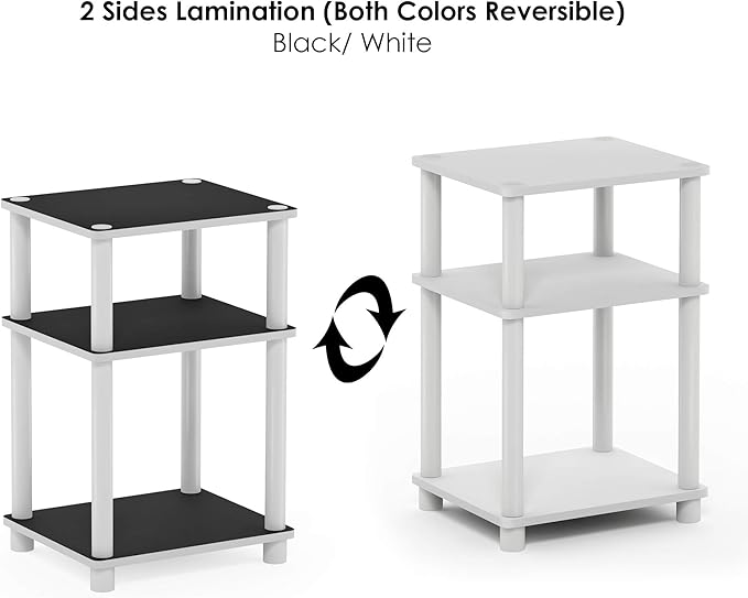 Furinno Just 3-Tier Turn-N-Tube End Table / Side Table / Night Stand / Bedside - Image 4