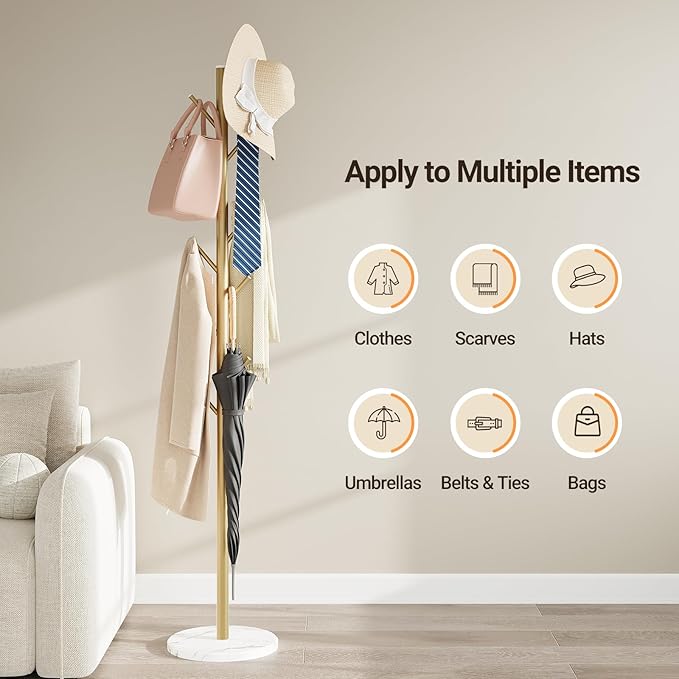 ELYKEN Coat Rack Freestanding - Image 6