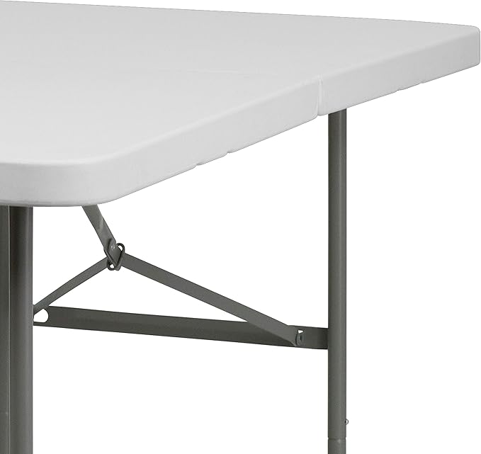 Flash Furniture Elon Commercial Grade 5-Foot Bi-Fold Granite White Plastic - Image 6