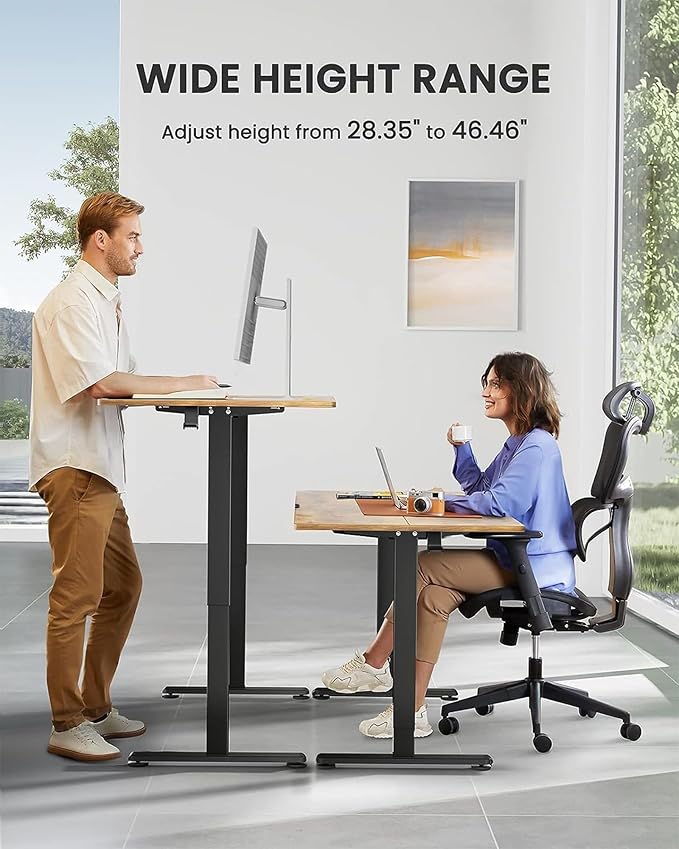 ErGear Electric Standing Desk, 44 x 24 Inches Height Adjustable Stand up Desk - Image 6