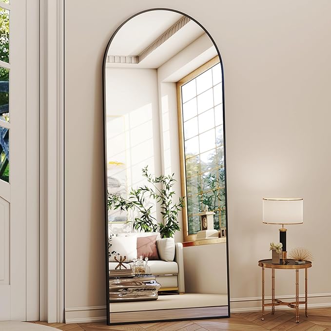 56"x21" Arched Full Length Mirror Floor Mirrors - Image 2