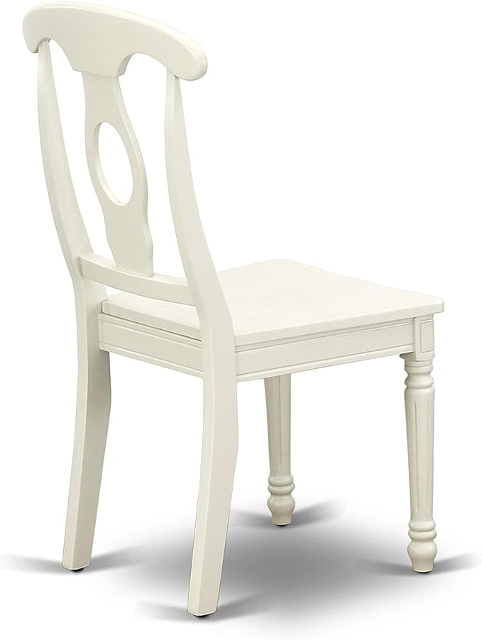 East West Furniture VAKE9-LWH-W 9 Piece Dining Set Includes an Oval Dining Table - Image 13