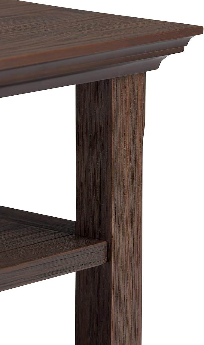 SIMPLIHOME Acadian SOLID WOOD 19 Inch Wide Square Transitional End Table in - Image 4