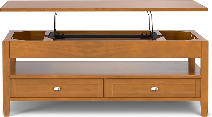SIMPLIHOME Warm Shaker Lift Top Coffee Table - Image 9