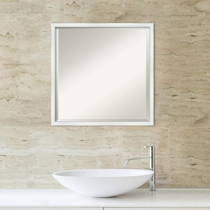 Amanti Art White Bathroom Mirror - Image 5