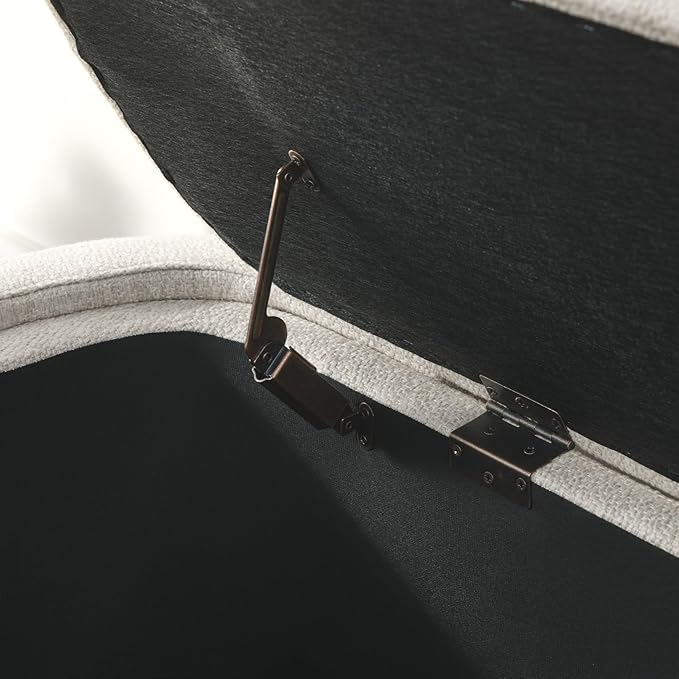 KEIKI 51" Linen Ottoman Bench - Image 8